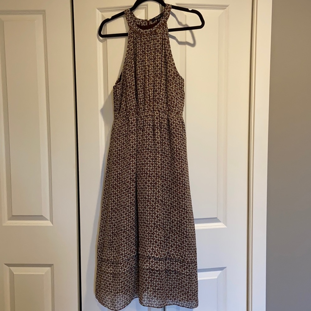 Madewell 100% Silk Halter Dress.